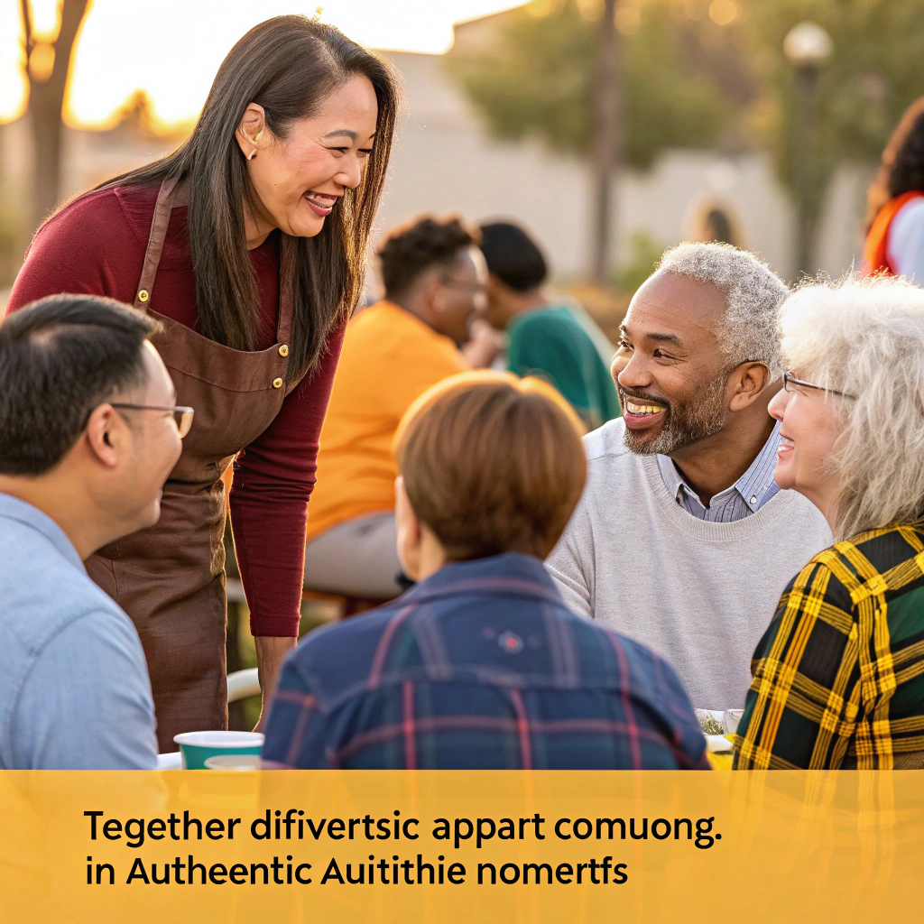 Filmmaker directing on set in an atmospheric production environment with cinematic lighting